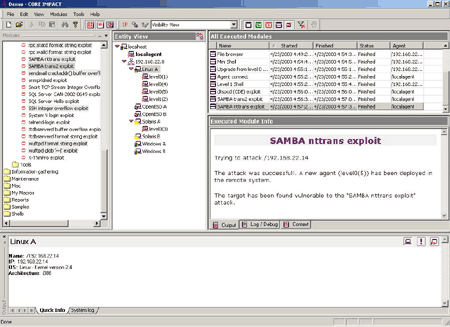 Dandelion reccomend network penetration testing tools