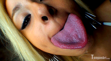 best of Mouth spit please long tongue