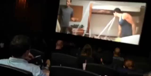 Public blowjob everyone movie theater