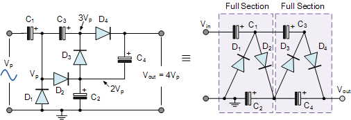 Voltage multipliers circuit multiplier