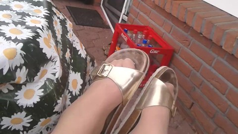 Birkenstock sandal blowjob