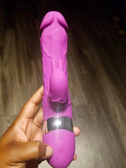 Inch rabbit dildo makes hips