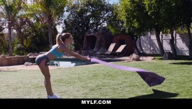 best of Blonde vlogger mature mylf fitness