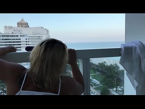 Vacation fucking hotel balcony with